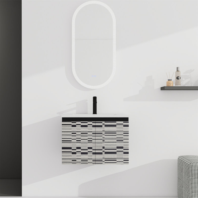 Akarsh 24'' Single Bathroom Vanity with Ceramic Top