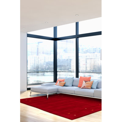 Tapis rouge Kashkuli Gabbeh 8 pi 1 po x 8 pi 1 po