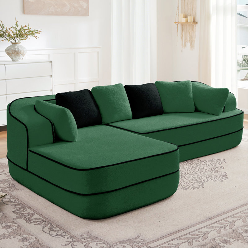Canapé modulaire vert D