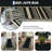 Outdoor Area Rug, Casual Design with Striped Border, Stain Resistant Durable Mat for Patio, Balcony, Bedroom, Living Room, Dining Room, Bathroom-489524992-489525006