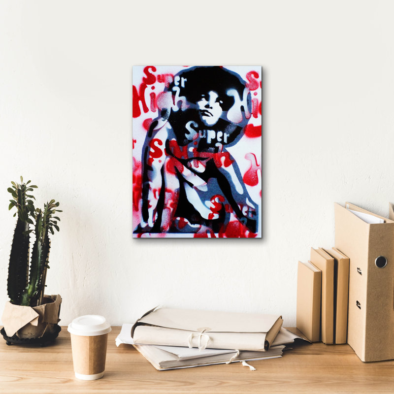" Super High " by Abstract Graffiti, 16" H x 12" W x 0.75" D