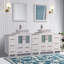  Ensemble de meuble-lavabo double 84 "avec miroir 84"-23188991