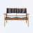 Gabriellia 47.24'' Wide Acacia Loveseat