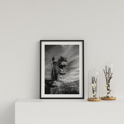 Laughing Horse 1 Piece Single Picture Frame Wall Art