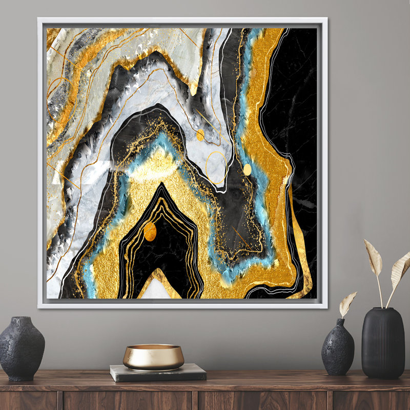 Print on Canvas, White, Framed Print without Mat, 30 cm H x 30 cm W