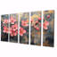 «Pink and Gold Spring Cherry Blossom II», ensemble d'art sur toile Cherry Blossom-1206752012