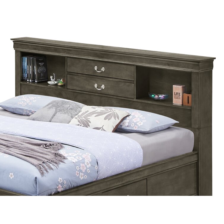 Glory Furniture Louis Phillipe Twin Panel Bed in Cherry
