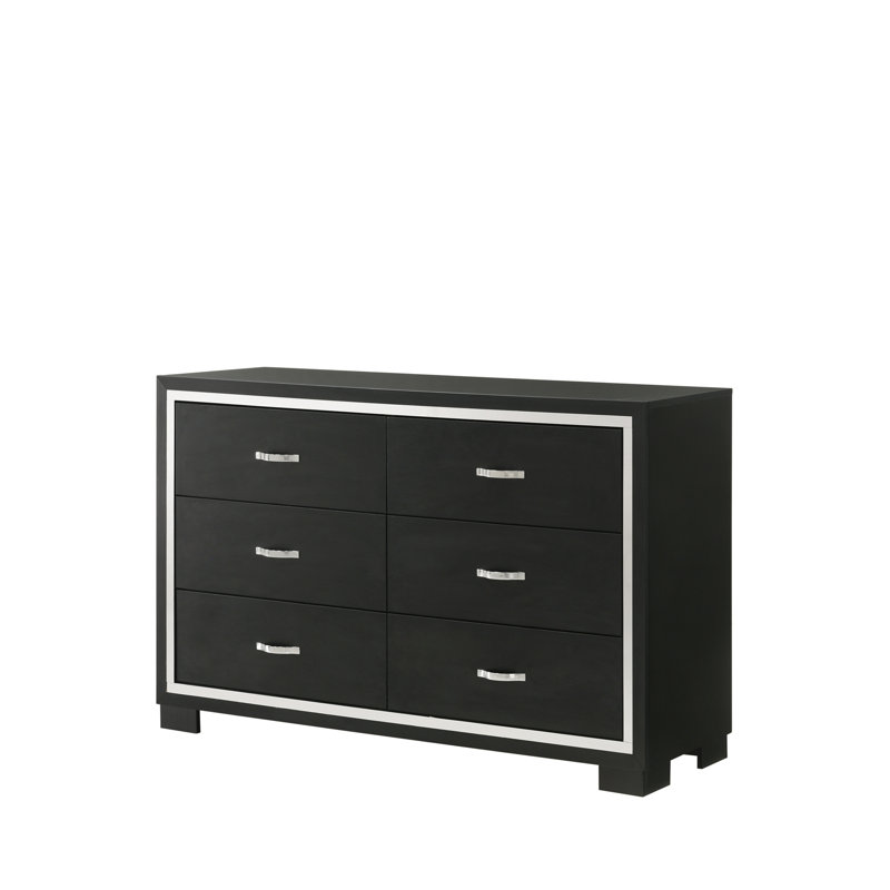 Commode moderne 6 tiroirs Modern Glam
