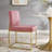 Carriage Tufted Sled Base Upholstered Fabric Dining Chair-484070128-426741413-426741422