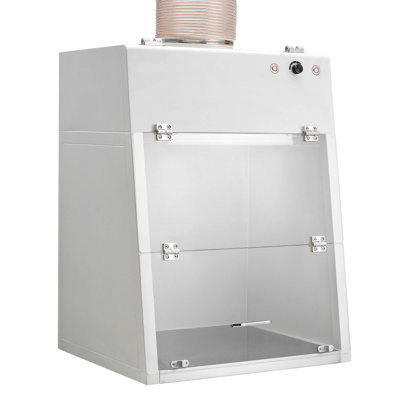Hotte à conduit, zone de travail de 22,83 x 25,98 x 24,80 pouces, hotte de laboratoire avec lumière DEL et préfiltre G1, équipement d'évacuation pour le contrôle des fumées de laboratoire et les préparations pharmaceutiques, blanc