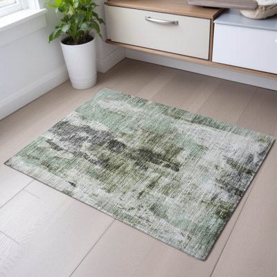 Premium Machine Washable Dahl AMF1076 Abstract Rug