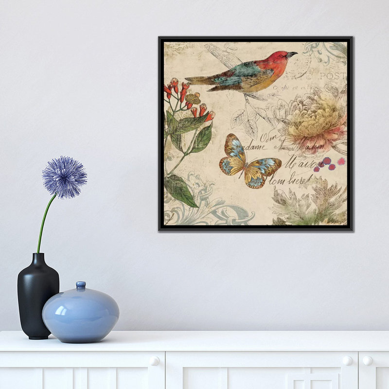 «Nature», reproduction sur toile, H 12 po x l 12 po x P 1,5 po, Pas de tapis, Toile avec cadre blanc