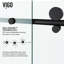 Elan E-Class 56-60" W x 66" H Sliding Frameless Tub Door with 3/8" Clear Glass-1034680082