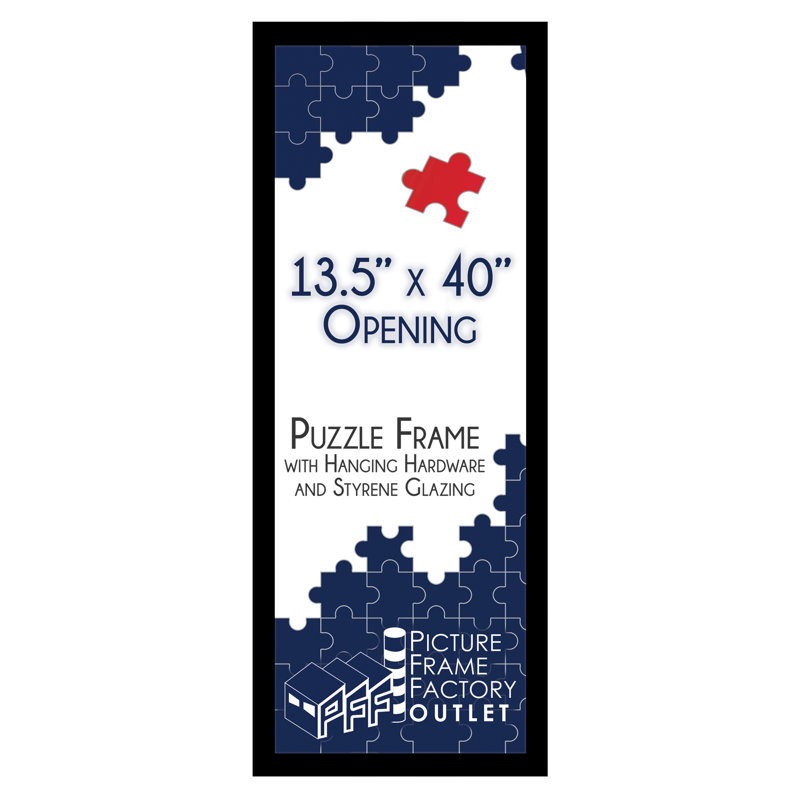Ensemble de cadres photo mat noir, 13,5 po x 40 po