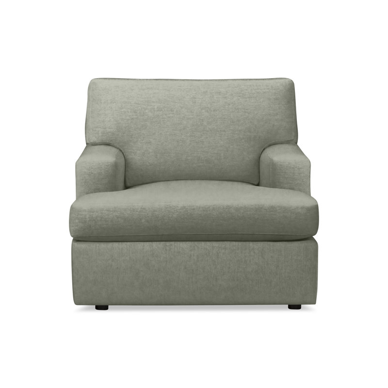 Fauteuil d'appoint Cleo, Velours performance métal délavé Nave