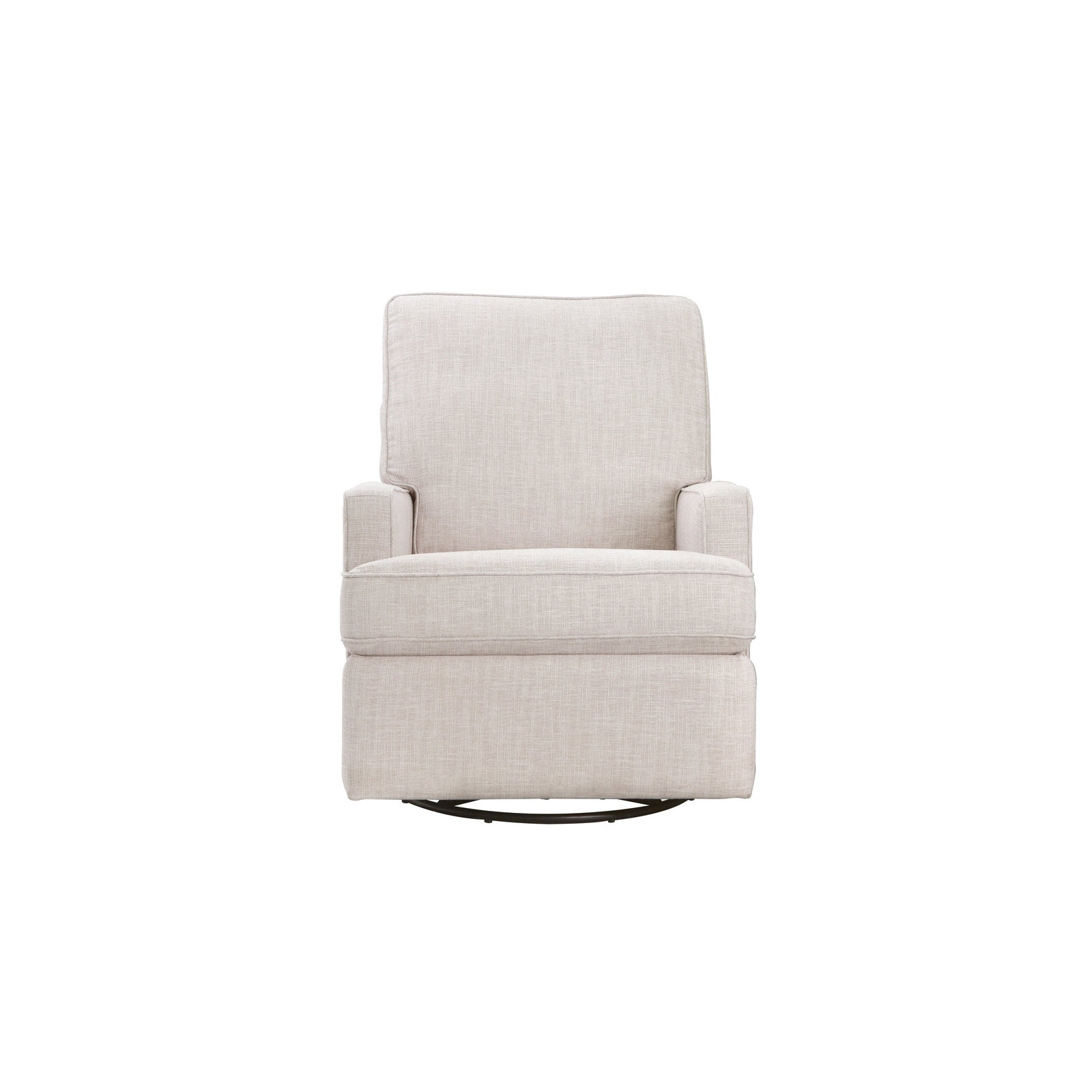 Tucker Swivel Reclining Glider, Canvas Gray Polyester Blend