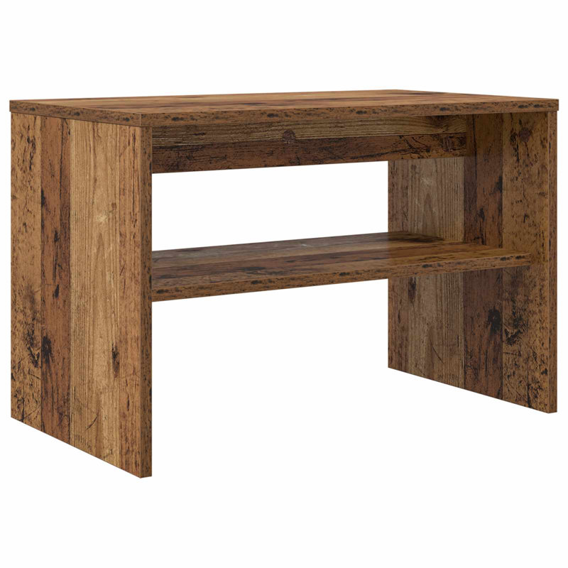 Unfinished TV Stand, 40cm H x 60cm L x 35cm W, Old Wood