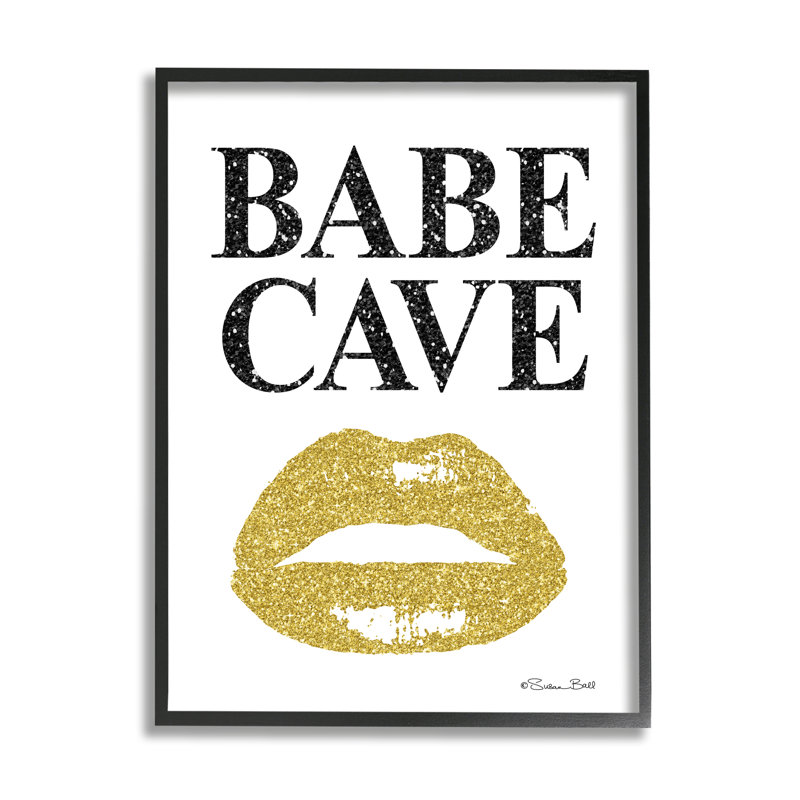 Art mural sur toile surdimensionné Babe, H 16 po x l 20 po, Giclée encadrée noir minuit