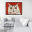 Colorful Eagle Owl Print On Canvas
