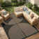 Narze Modern Easy Jute Machine Washable Outdoor Rug with Non-Slip Backing for Ptio Backyard, Deck, Beside Swimming Pool