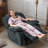 37.4" Wide Compact Swivel Rocker with Heat and Massage Durable Lounge Reclining Chair(Set of 2)-88087083