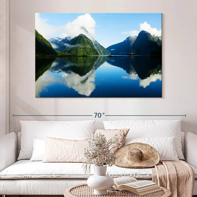 Nicci Clouded Milford Sound, 34" H x 51" W