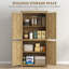 Armoire de rangement en rotin avec tablette réglable