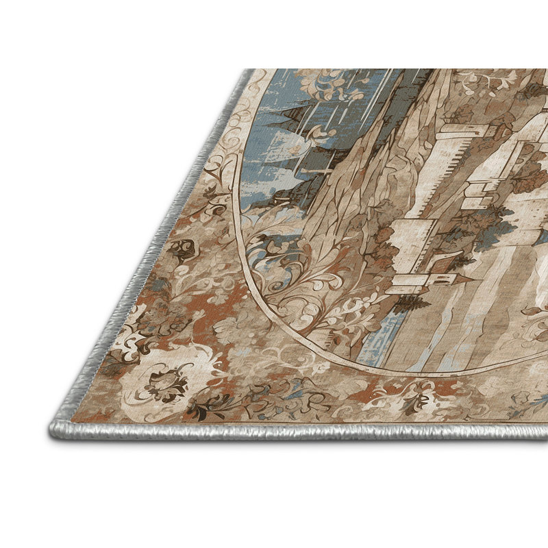 Golden Drawbridge Rug, Rectangle 2' x 3'