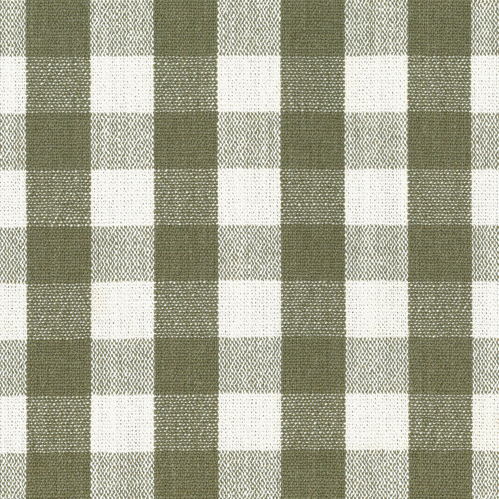 Crawford Upholstered Ottoman, Green Gingham