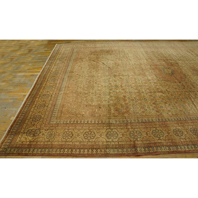 Tapis en laine tissé turc classique des années 1920 11 pi x 15 pi 2 po Sivas