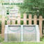 Serre transparente 6 pi x 3 pi, acier, 2 housses en PE / plastique, fenêtres pour utilisation polyvalente dans une serre portative de jardin 3 pi, transparent, housses et polyvalentes