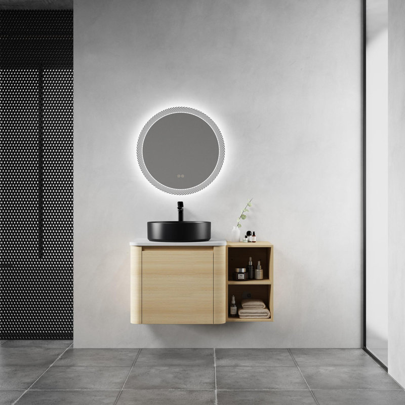 Meuble-lavabo mural 36 po avec lavabo en céramique