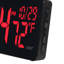 Horloge murale rouge à DEL avec température intérieure