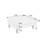 Contemporary 5Pcs Sectional, Mineral Color, Cushions, 1X , 33"X27"X18", Wood Leg Living Room Design, Cushion Back , 33"X27"X18-1981083454