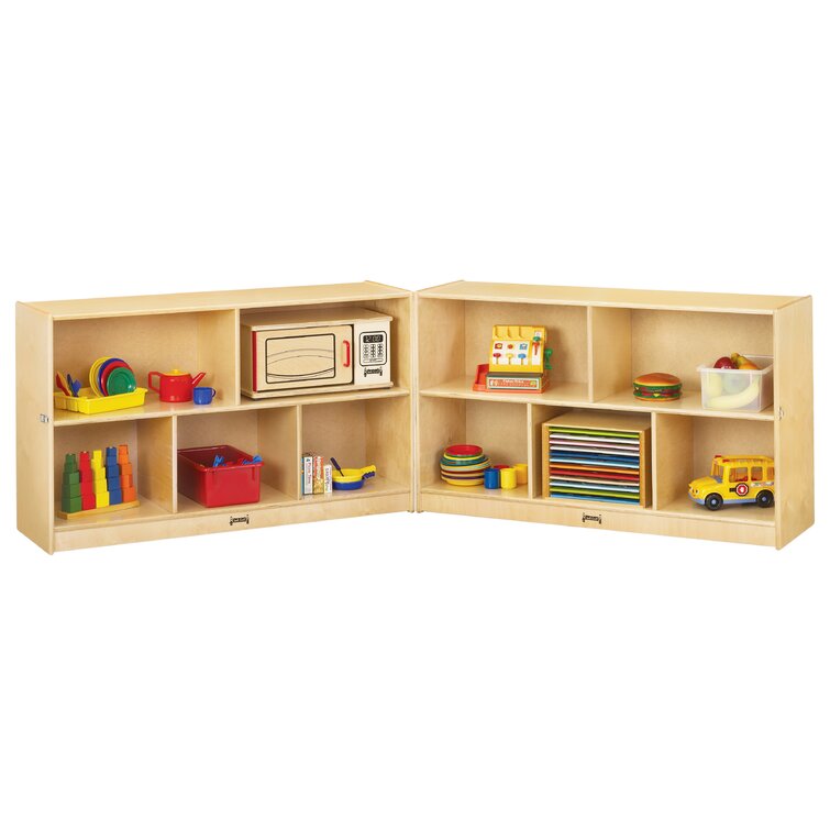 Jonti-Craft® 10 Compartment Manufactured Wood Shelving Unit