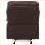 Fauteuil inclinable avec accoudoirs coussinés, dossier capitonné Mouvement inclinable | Microfibre chocolat