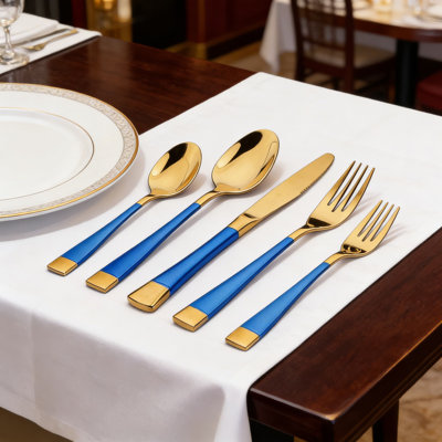 20-Piece Stainless Steel Flatware Set For 4, Mirror Polished 304 Silverware With Square Handle Design, Dishwasher Safe Knife Fork Spoon Set For Everyday And Formal Dining