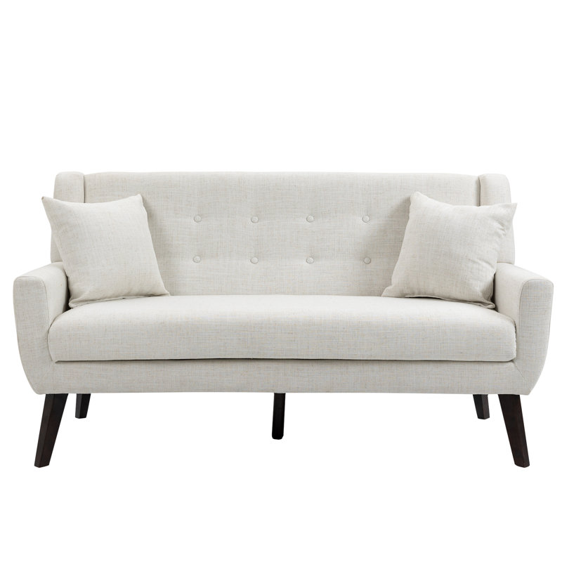 Jaqueze 159.9Cm Square Arms Sofa, Beige