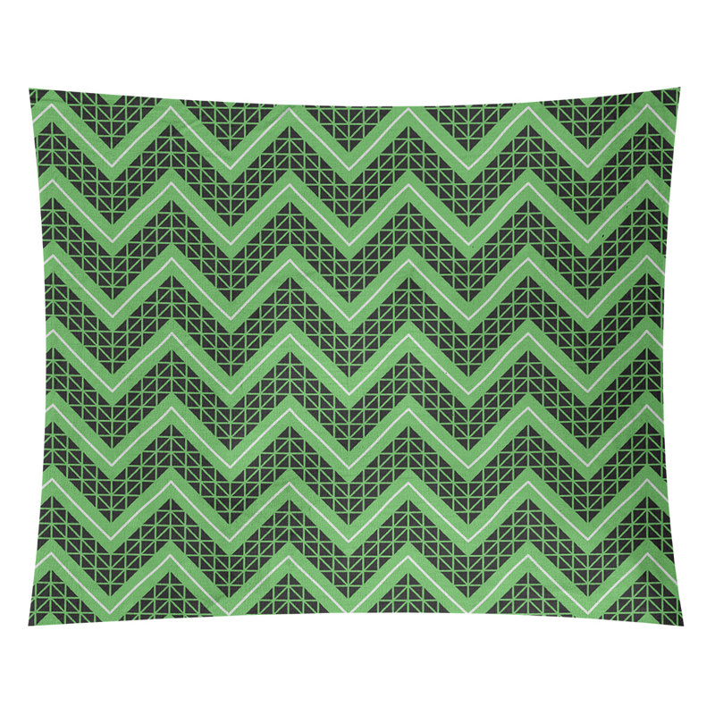 Tapisserie Stephenie, H 88 po x l 104 po, Vert / Noir