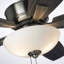 Ventilateur de plafond standard à 5 pales 52 po avec chaîne de traction et ensemble d'éclairage inclus Cashlyn-859852638