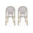 Marseille 7-Piece french Aluminum & Acacia Dining Set With Handwoven PE Rattan Detailing-121542752