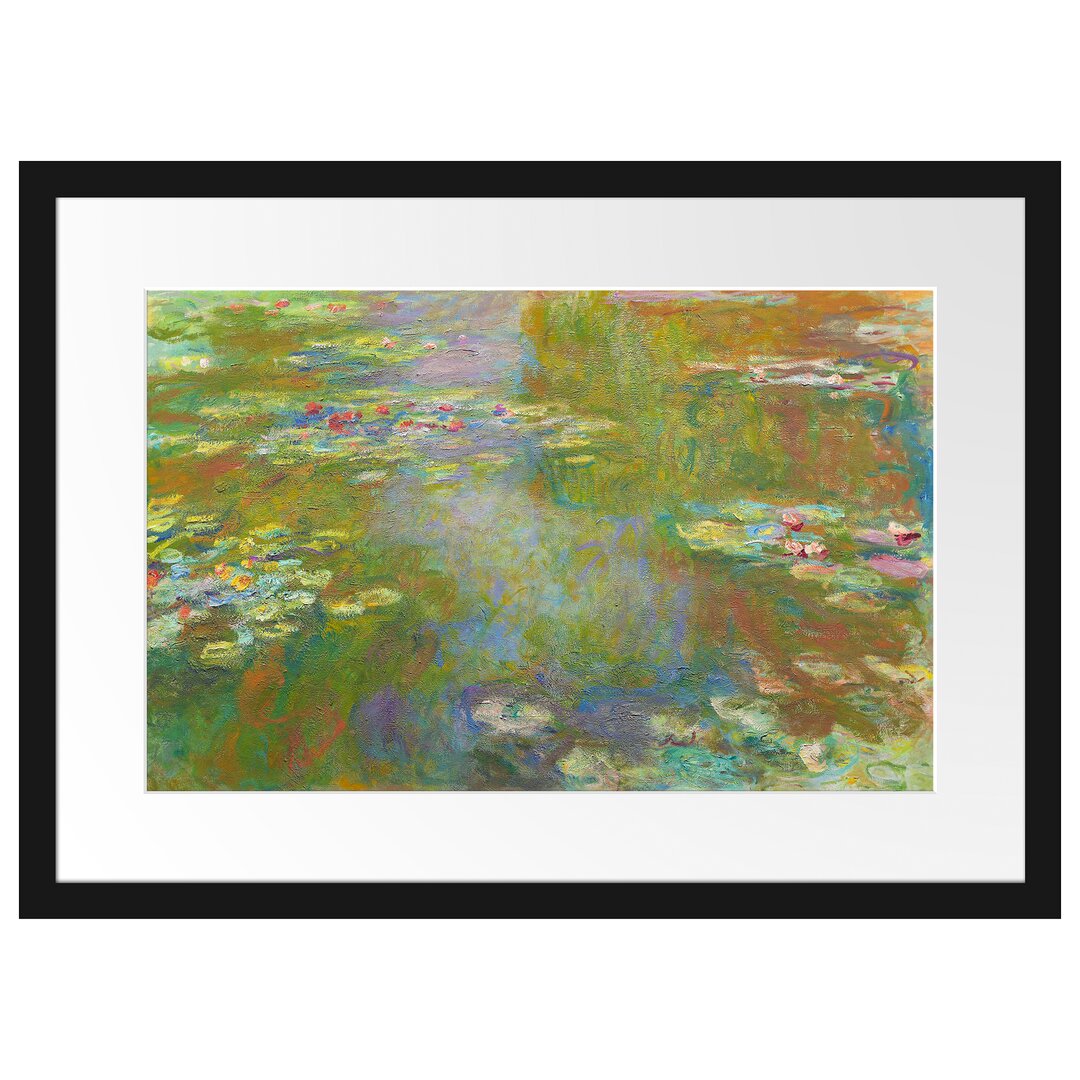 Gerahmter Kunstdruck Lily Pond von Claude Monet