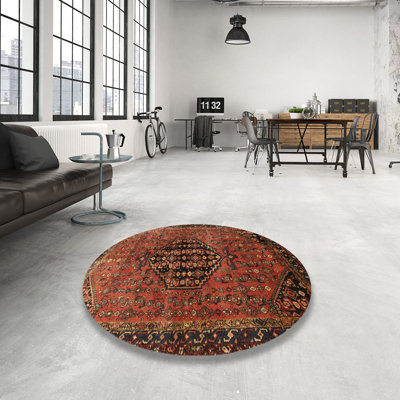 Tapis traditionnel rouge / noir