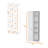 White 1-Door Multistorage Kitchen Pantry
