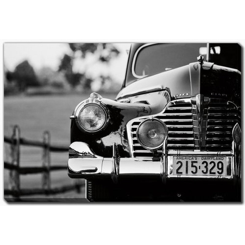 «Classic Car I Crop», art sur toile, H 22 po x l 28 po