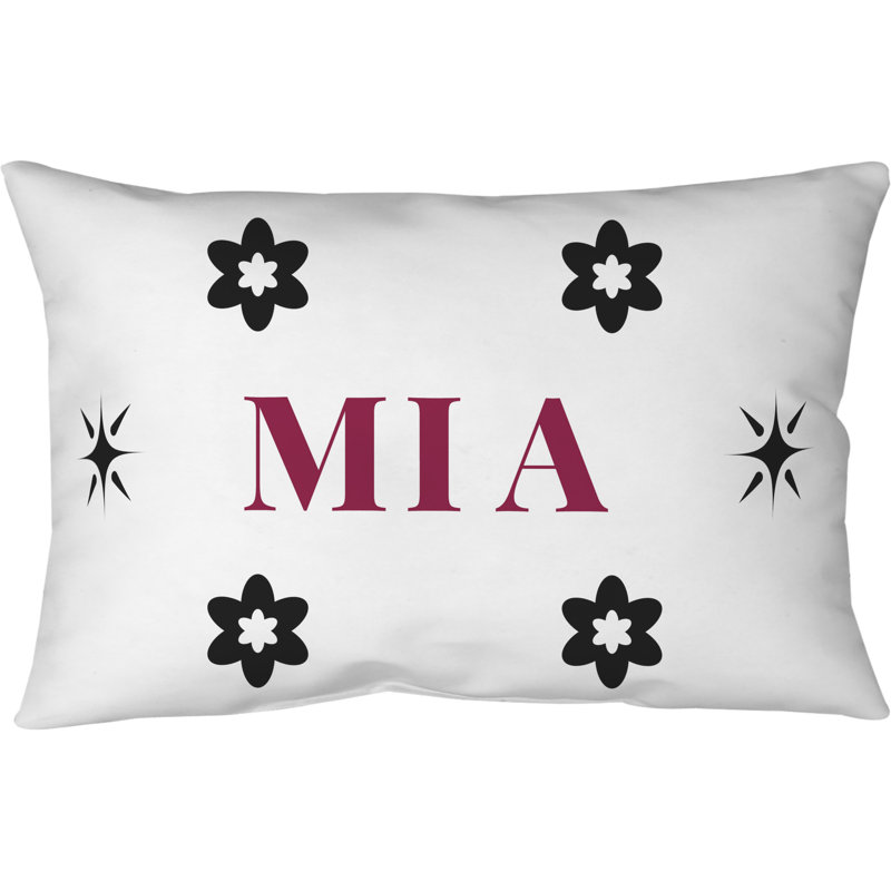 Taie décorative matelassée Miami Basketball, Rouge / Noir / Blanc, Rectangulaire H 20 po x l 36 po