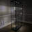 40X16.5X78" Glass & Aluminum Showcase Display Case with LED Lights 5-Tier Shelf Floor Stand