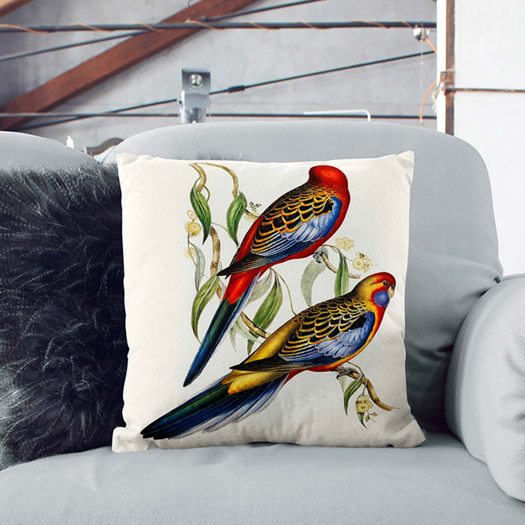 Adelaide Parakeets Cushion with Filling