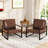Angellina Faux Leather Armchair-1299128892