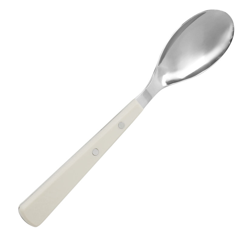 Cream Handle Stainless Steel 16-Piece Flatware Set